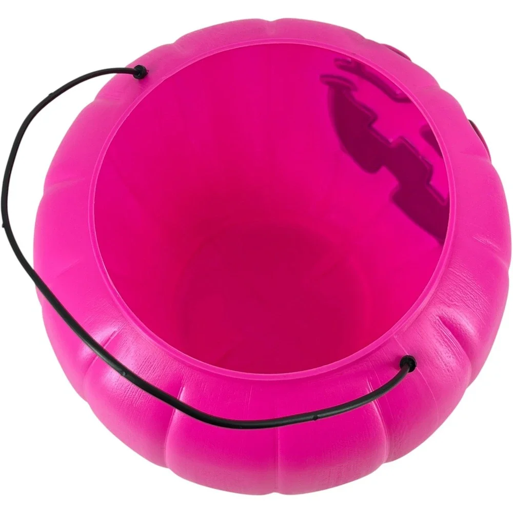 Pink Pumpkin Halloween Bucket Trick or Treat General Foam Plastics Made in USA